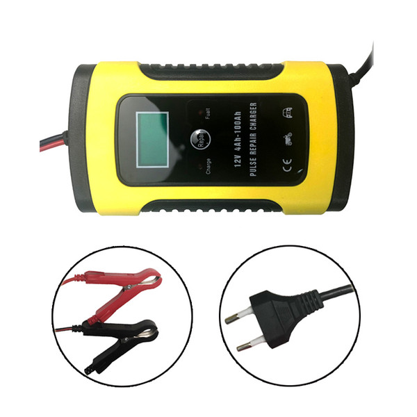 Automatic Car Battery Charger 110V to 220V To 12V 6A Intelligent Fast Power Charging Wet Dry Lead Acid Digital LCD Display