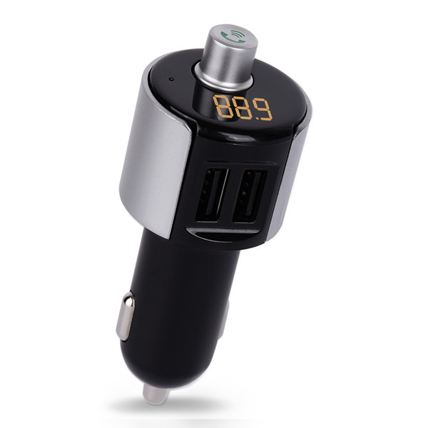 C27A USB Car Charger For Smart Phone Bluetooth FM Transmitter Handsfree Car Kit MP3 Music Player Dual USB Port Car Charger