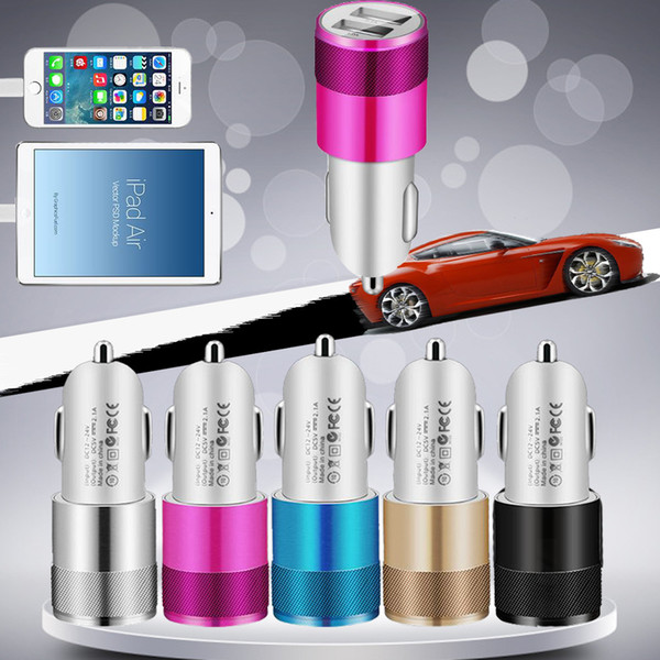 OHANEE 3.1A LED Display Dual USB Car Charger Universal Mobile Phone Car-Charger for Xiaomi Samsung S8 S9 iPhone X 6 6s 7 8 Plus Tablet