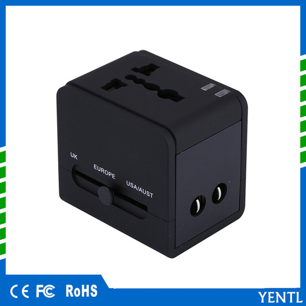 Universal 2.1A USB Port AC World Travel Charger Adapter International Plug Adapter Converter to US/UK/AU/EU Universal socket