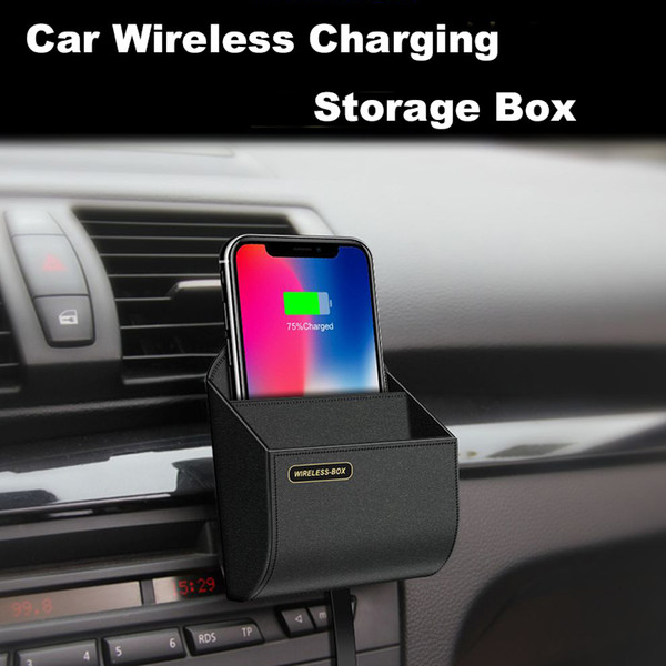 QI Car Wireless Charger Box Charging Pad Stand Air Vent Phone Holder For Apple iPhoen XS Max X XR 8 Plus Samsung S9 S8