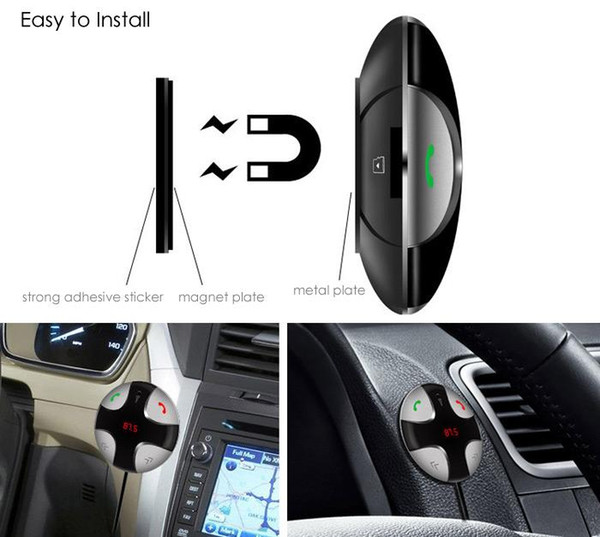 Car Bluetooth Charger 5V 2A USB Charging Output Hands-Free FM Transmitter Adjustable Angle Digital LED Display FM29B DC 12-24V Free Shipping