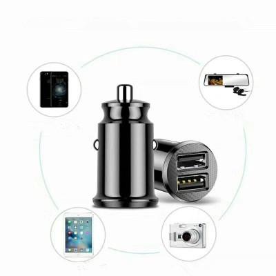 car charger Mini Dual usb car chargers car-styling USB Charger for phone 2 Port USB Quick for 7 Samsung