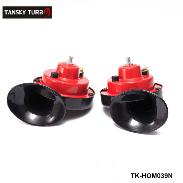 Tansky - 1 Pair 12v 110dB 510Hz Auto Truck Dual Snail Horn High low Car Motor Vehicle TK-HOM039N.