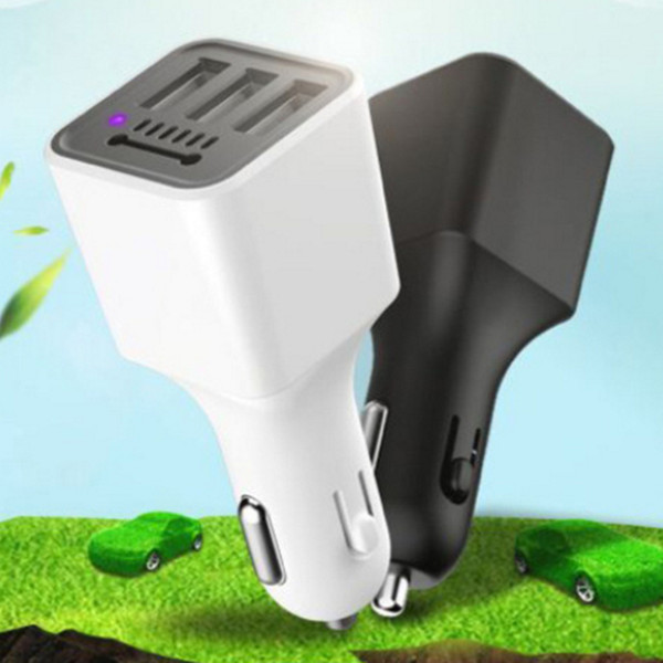 Car Charger Negative Ion Air Purifier 3 USB Car Cigarette Lighter One For Three 3.1A Multi-function Car Fast Charger