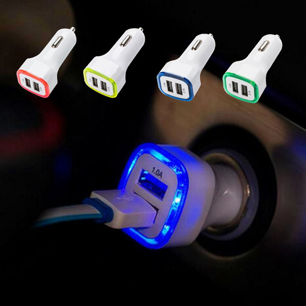 Auto Universal USB 2.0 Ports LED Display Car Charger Pratical Automotive 2.1A LED USB Easy To Use Dual-adapter Output Charger