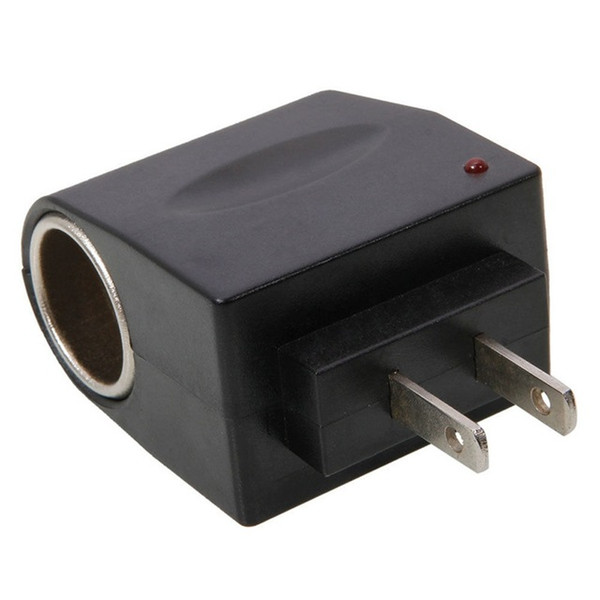 Wholesale- Car Cigarette Lighter Adapter Converter Wall 110V~220V AC Power to 12V DC Hot