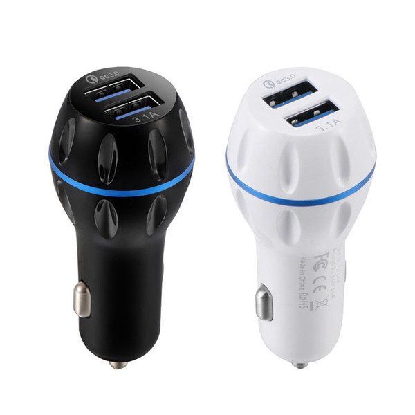 2018 Dual USB QC3.0 Fast Car Charger Qualcomm Quick Charge 3.0 for iphone Samsung GPS