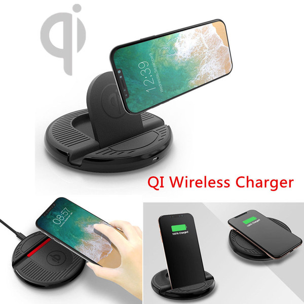 Fast QI Wireless Car Charger Stand Charging Mount for Iphone X /8/8Plus iPhone7 I6 I5 BBA247