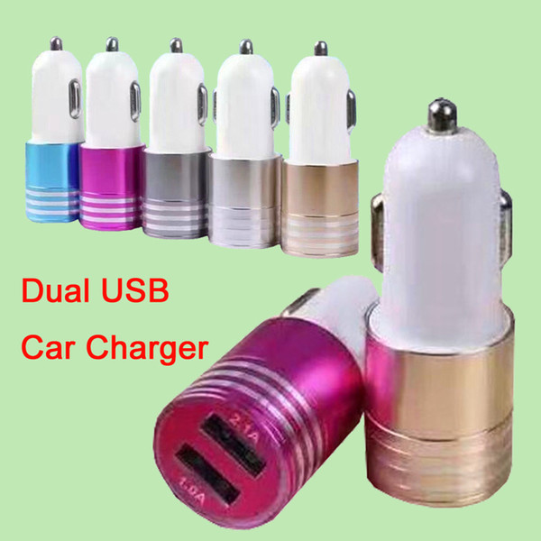 For S7 USB Car Charger Mini Portable Charger Universal Adapter For iPhone 7 iPad Samsung S7 Huawei P9 without Package DHL Free CAB145