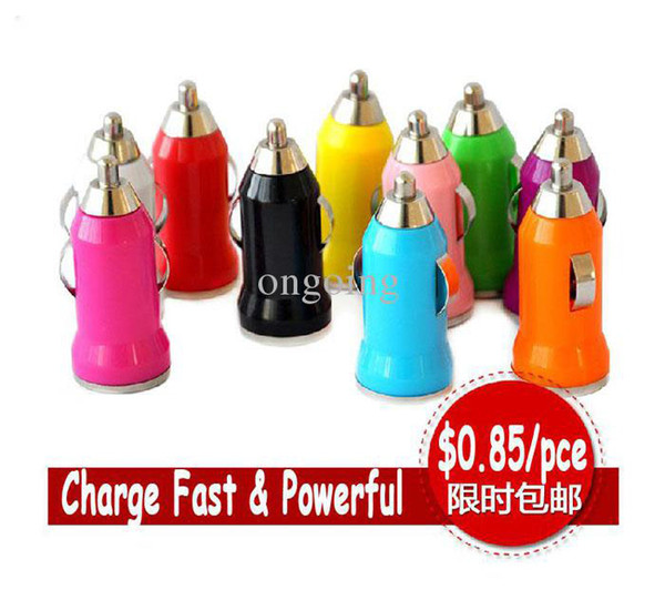 Car Charger Mini Charger Portable Charger Single USB Charger Car USB Charger DHL Free Ship