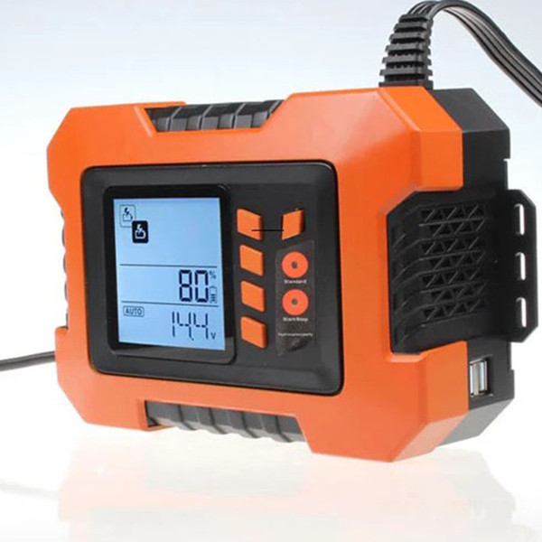 High Quality Portable 12V Smart Lead-Acid Battery Recovery Charger With LCD Display For Car Motorcycle Truck