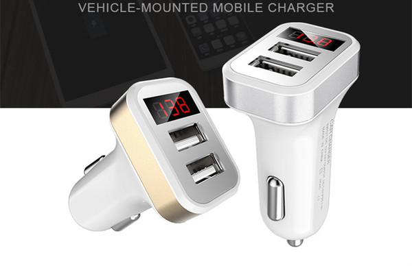 Intelligent digital display Car charger Multifunction with digital double USB