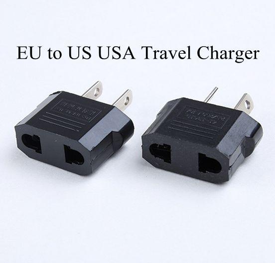 4pcs Euro EU to US USA Travel Charger Adapter Plug Converter Adaptor Converter Plug Best Quality Free Shipping