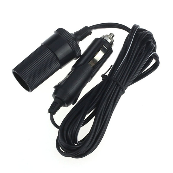 Wholesale- 2016 High Quality 12V 10A Car Accessory Cigarette Lighter Socket Extension Cord Cable 2m Freeshipping&Wholesale