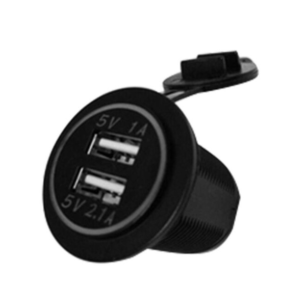 Automobiles High Quality 12V-24V 2.0A Car Styling Cigarette Lighter Socket Splitter 2 Port USB Adaptor