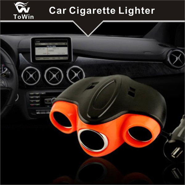 Multi Socket Auto Car Cigarette Lighter Splitter Dual USB Car Charger Adapter,Cigarette Lighter Adapter,auto/automobile cigarette lighter.