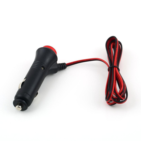 Promotion 1.5 meter 12V 24V Male Car Cigarette Lighter Socket Plug Connector On Off Switch New Free Shipping