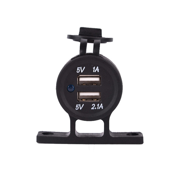 Dual USB Sockets Adapter Charger with Bracket Used to Car Truck Motorcycle Boat for ATV for Samsung