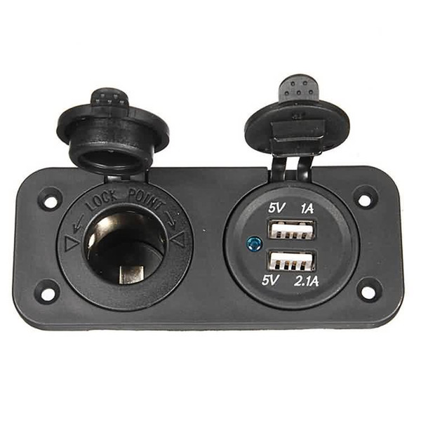 DC 12V Dual Car Cigarette Lighter Socket Splitter USB Charger Power Adapter|12V car cigarette lighter