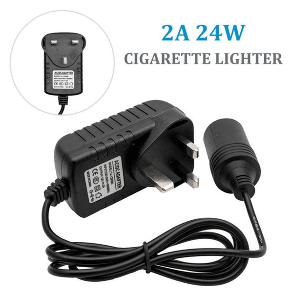 Portable Car Cigarette Lighter Socket 240V Mains Plug To 12V DC Power Adapter EU|UK/US Plug