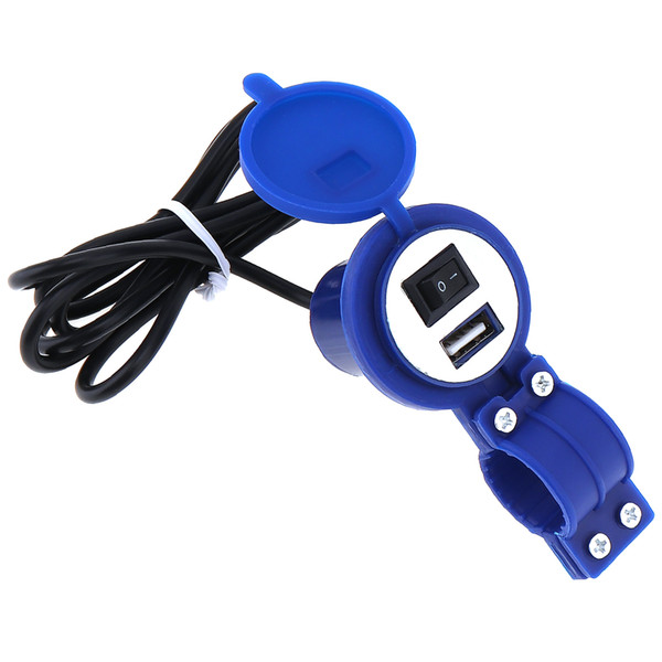 5V 1.5A Switch Control Waterproof Universal Modified USB Charger with Mounting Clamp for Auto / Motorbike / Boat MOT_30O