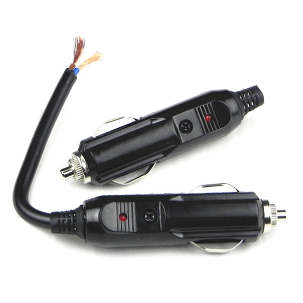 12V/ 24V Cigarette Lighter Plug Male Auto Electric Appliances Cigarette Lighter Plug With Indicator Light Inside 20A