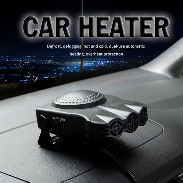 New Car hearter 2 In 1 Cigarette Lighter Socket 12V 150W Auto Car Heater Heating Fan With Swing-out Handle Interior Heater