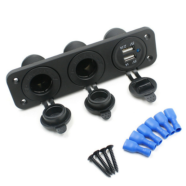 DHL 20PCS Universal USB Socket Charger 12V Car CIgarette Lighter Socket Made In China Adapters