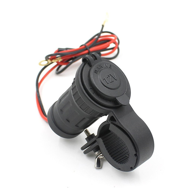 12-24V Cigarette Lighter Socket 12V Waterproof Car Boat Motorcycle Handlebar Cigarette Lighter Sockets Power Plug Outlet