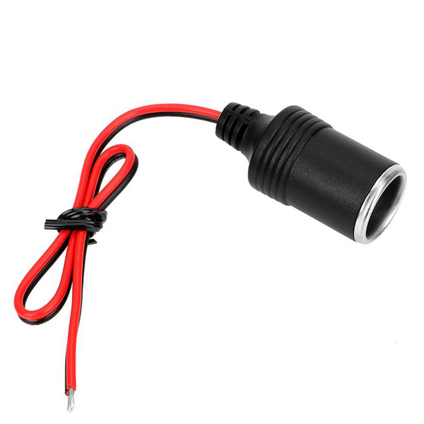 Car Cigarette Lighter Auto Female Socket Plug Connector Adapter Cable Cord Outlet DC 12/24V 15A 200W PPA85