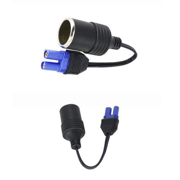 12V DC Car Cigarette Lighter Emergency Jump Starter Mini Power Socket Adapter Plug With Cable Black Universal