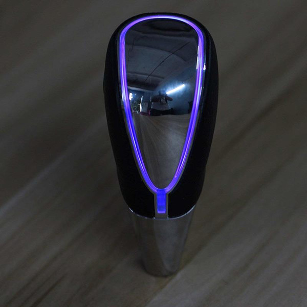 Gear Shift Knob,Car Shifter Stick Lever Touch Motion Activated LED Light Manual with USB Charger Cigarette Lighter