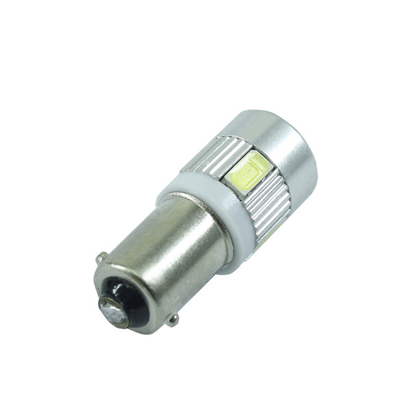 1 PCS white car bulbs BA9S Led reading light T4W automotive Interior Lamp sourse 6smd 5630 DC 12V