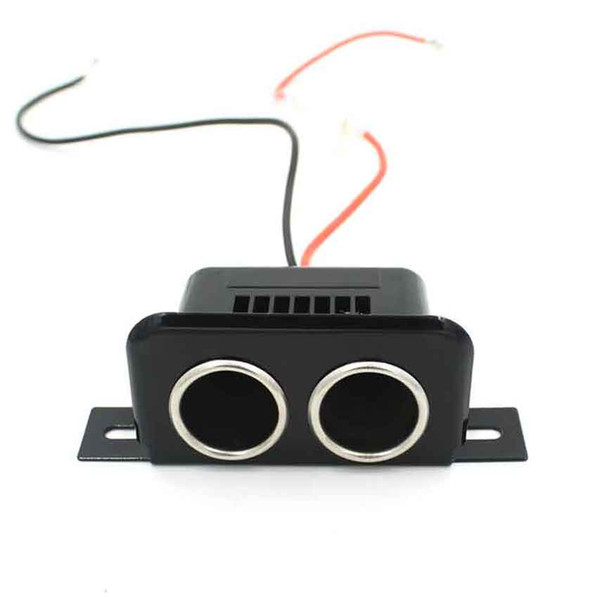 12V Car Motorbike Tractor Boat Cigarette Lighter Double Socket Plug One Point Two Point