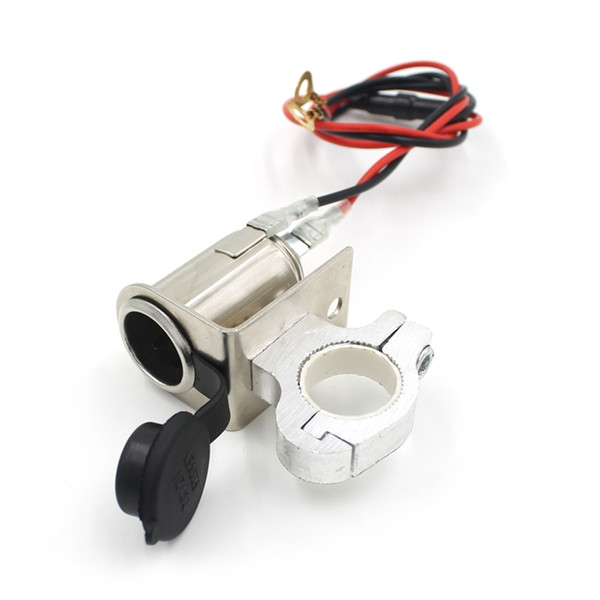 Bike Motorcycle Car 2in1 cigarette lighter socket DC plug 12B + L Bracket SKU:#2183