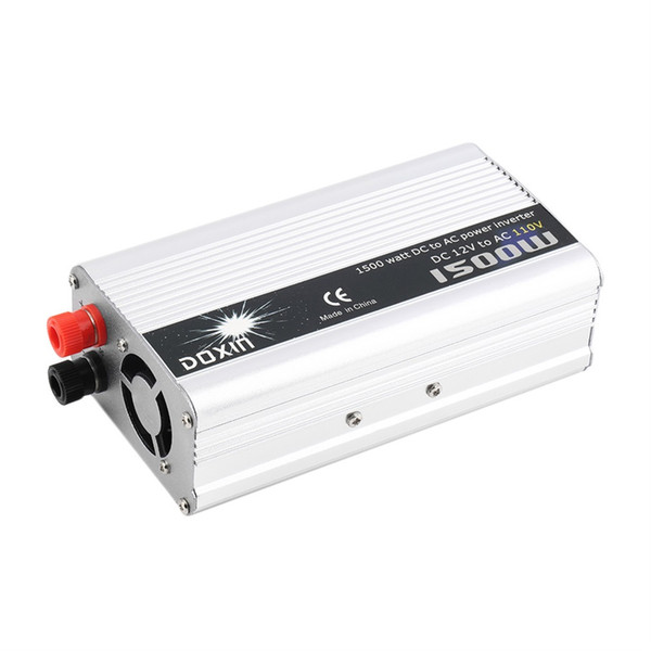 1500W WATT DC 12V to AC 110V Portable Car Power Inverter Charger Voltage Converter 12V To 110V Transformer Hot Selling 2017 free shipping