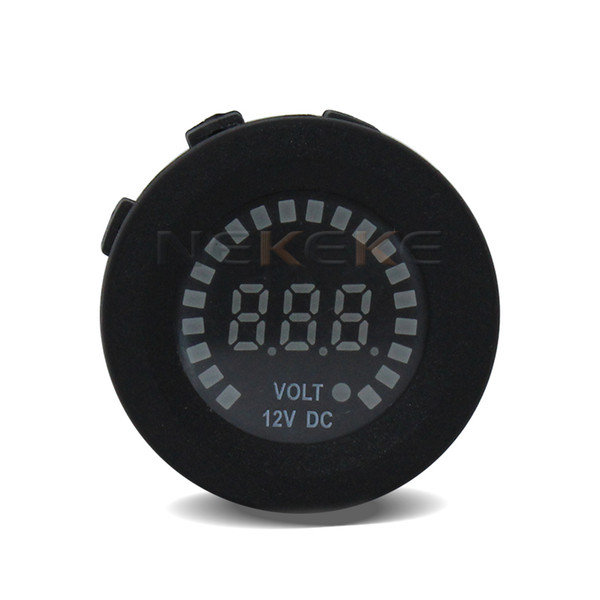 Waterproof Universal 12-24V Car Van Boat Marine LED Voltmeter