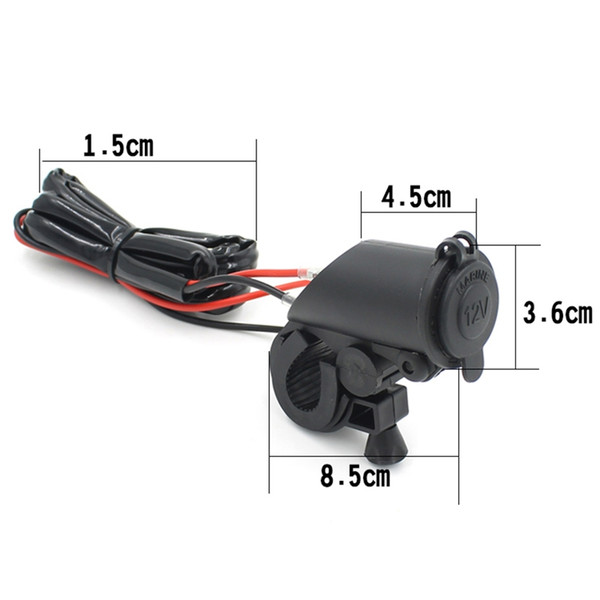 12V MOUNTED Motorcycle Handlebar Cigarette Power Socket CHAU01 SKU:2597