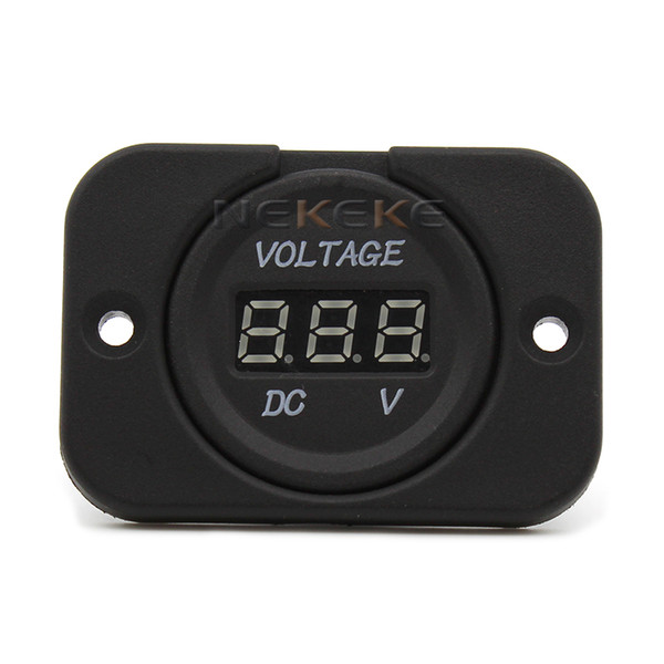 5V~30V car digital voltmeter electric meter with the rear panel