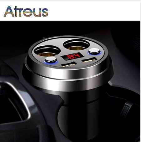 Atreus 3.1A Multi-function car charger Cigarette Lighter For Audi A4 B6 VW Passat B5 B7 Skoda Octavia A7 A5 Renault Megane 2 3