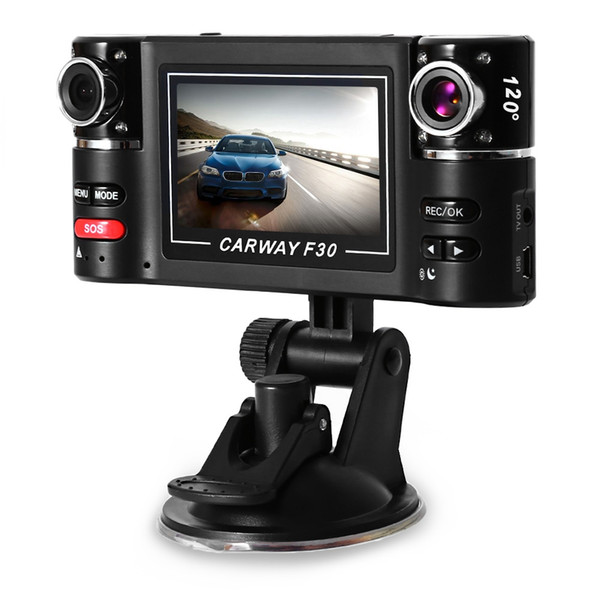 F30 2.7 inch Car DVR Camera Video Driving Recorder HD Night Vision Dual Lens Dashboard Vehicle Camcorder