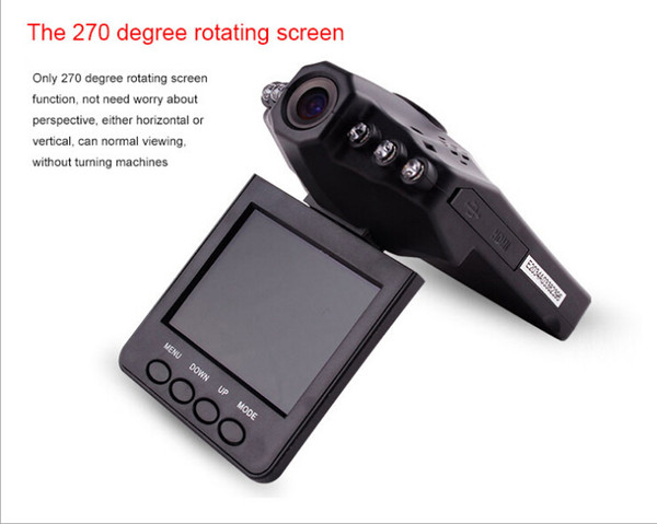 new Hot selling 2.5'' Car Dash cams Car DVR recorder camera system black box H198 night version Video Recorder dash Camera 6IR LED.