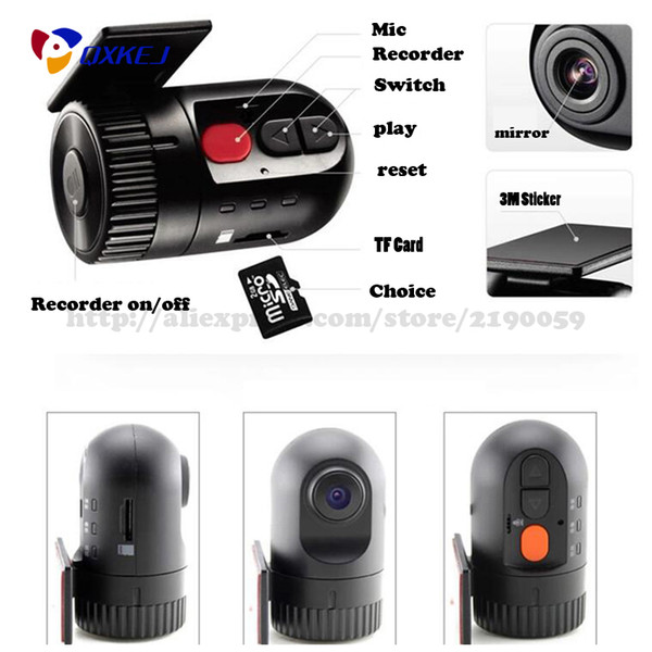 Newest mini D168 Car Dvr No Screen Recorder Car-Detector Auto Black DVR High Quality Car Camera Video Durable Recorder Registrator Car DVR