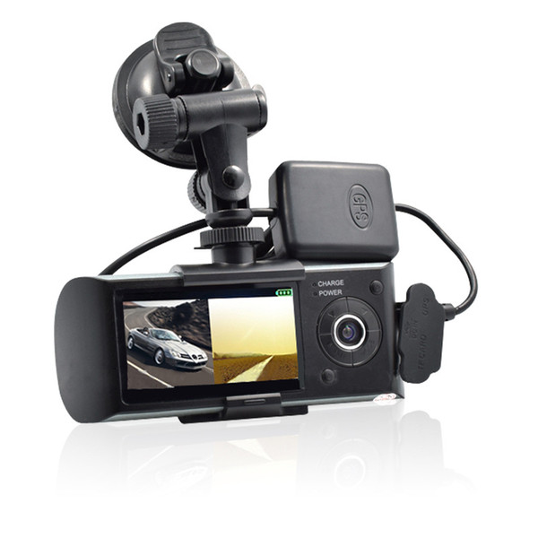 2.7 inch Full HD Screen Car DVR Camera Video Recorder Dash Cam G-Sensor GPS Dual Lens with Wide Angle