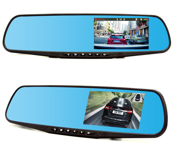 New Auto Car Dvr Camera Dvrs Double Lens Full Hd 1080p Parking Recorder Video Camcorder Electronic Dog Car Supplies Reversing Image Dvr