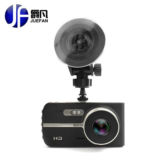 4 Inch DVR Car Dual Lens Video Recorder Parking Camera Full HD 1080P Night Vision HD 170 Degree Wide Format with Sensor Parking car dvr