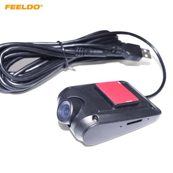 FEELDO Ultra Slim 720P HD Car Front USB Digital Video Recorder Car DVR Camera For Car Android 4.2/4.4/5.1/6.0 Navigator Headunit #4738