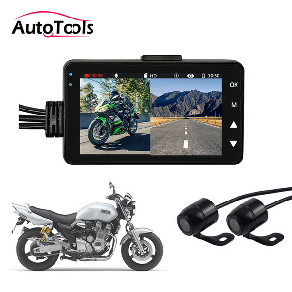 Motorcycle DVR Camera Motor Dash Cam with Special Dual-track Front Rear Recorder Motorbike Cam KY-MT18 car dvr