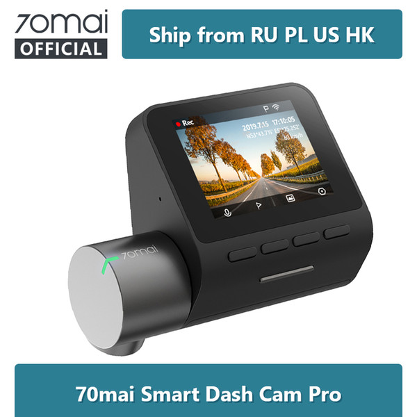 Original 70mai Dash Cam Pro English Voice Control 1944P 70MAI Car DVR Camera GPS ADAS 140FOV Night Vision 24H Parking Monitor